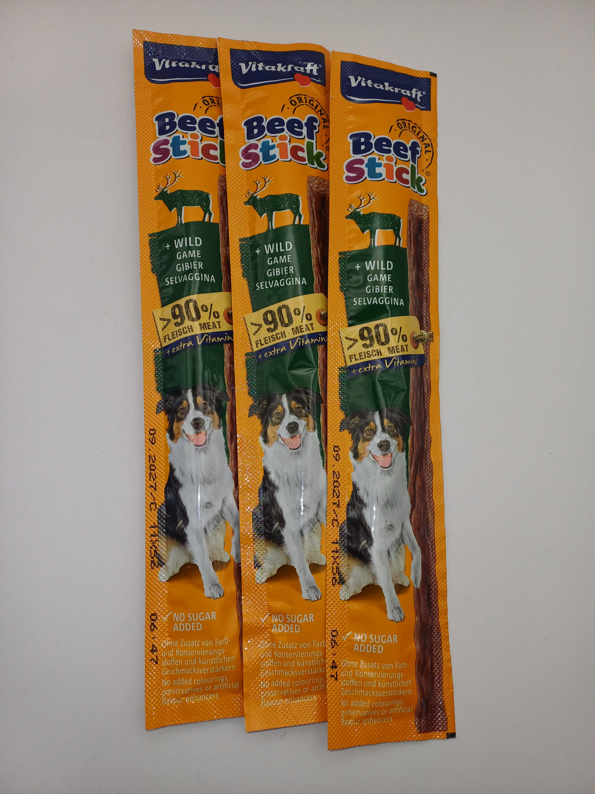Pack 3 Snacks Naturales para Perros - Ciervo, Res y Res Mineralizada