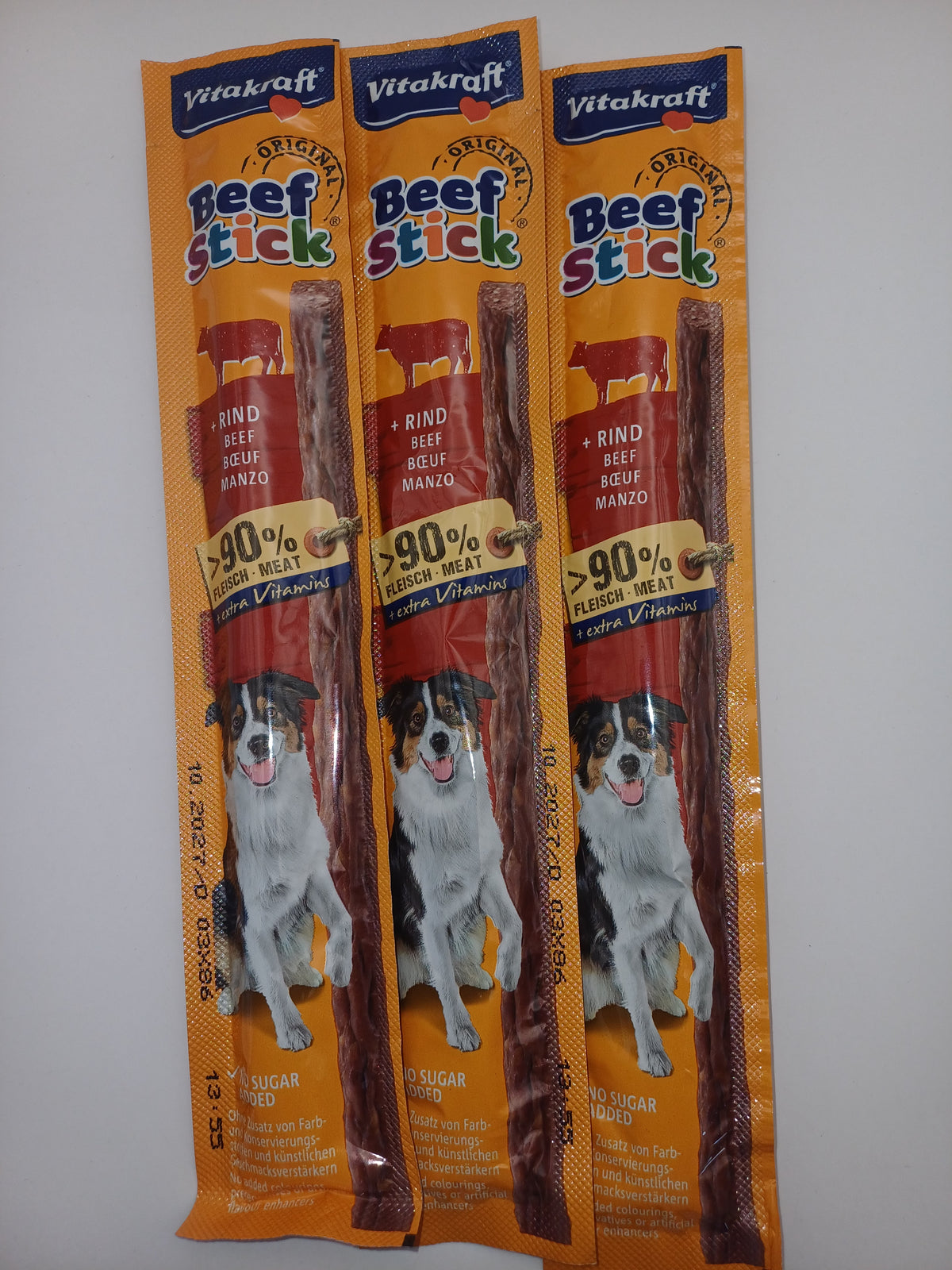 Pack 3 Snacks Naturales para Perros - Ciervo, Res y Res Mineralizada