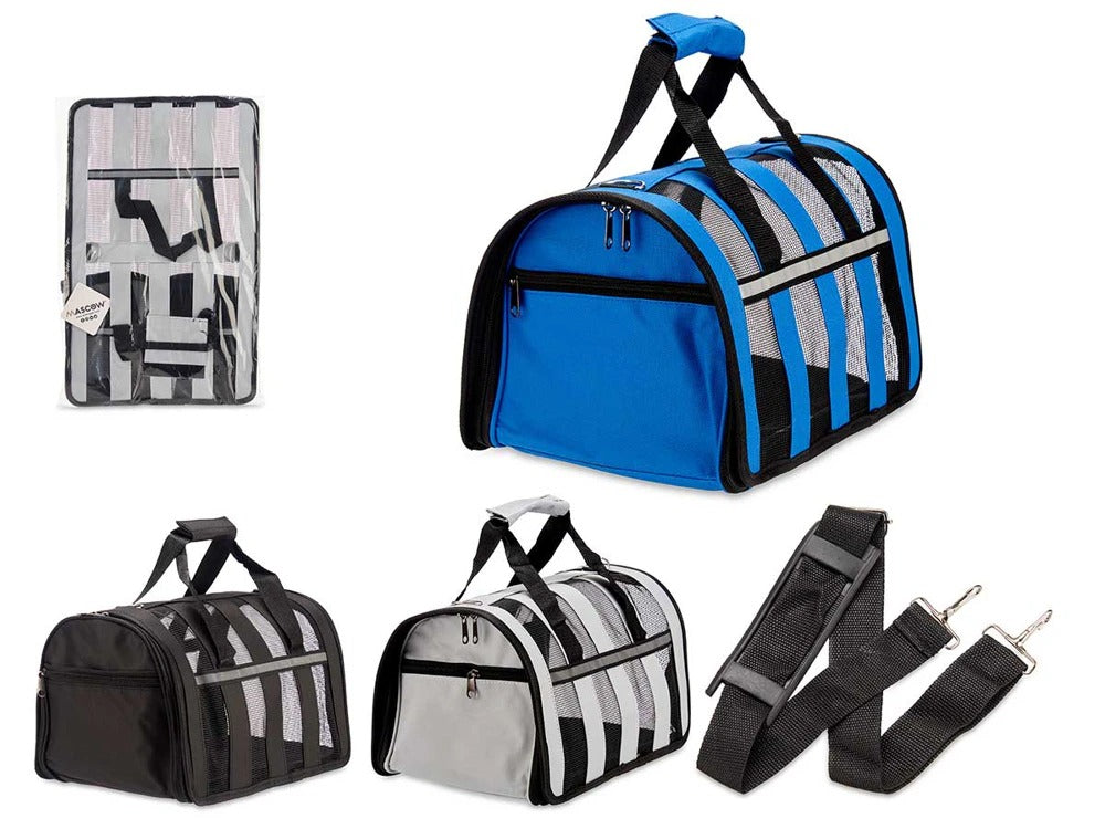 Trasportín de Malla para Mascotas Pata-Pata, plegable y Surtido en 3 Colores