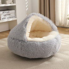 Cama Semicerrada Térmica para Mascotas - Interior de Felpa Cálido