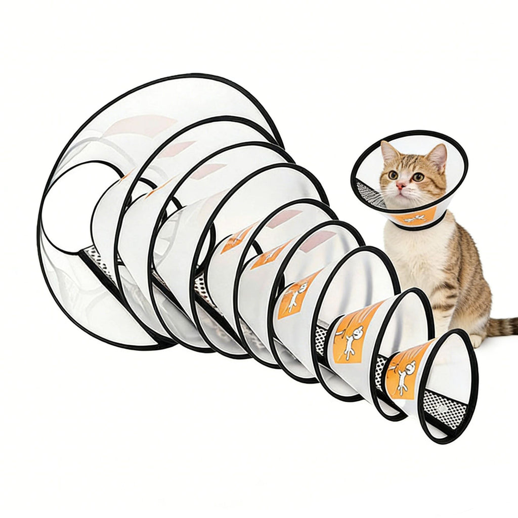 Collar Isabelino Transparente para Mascotas - Protector Postoperatorio