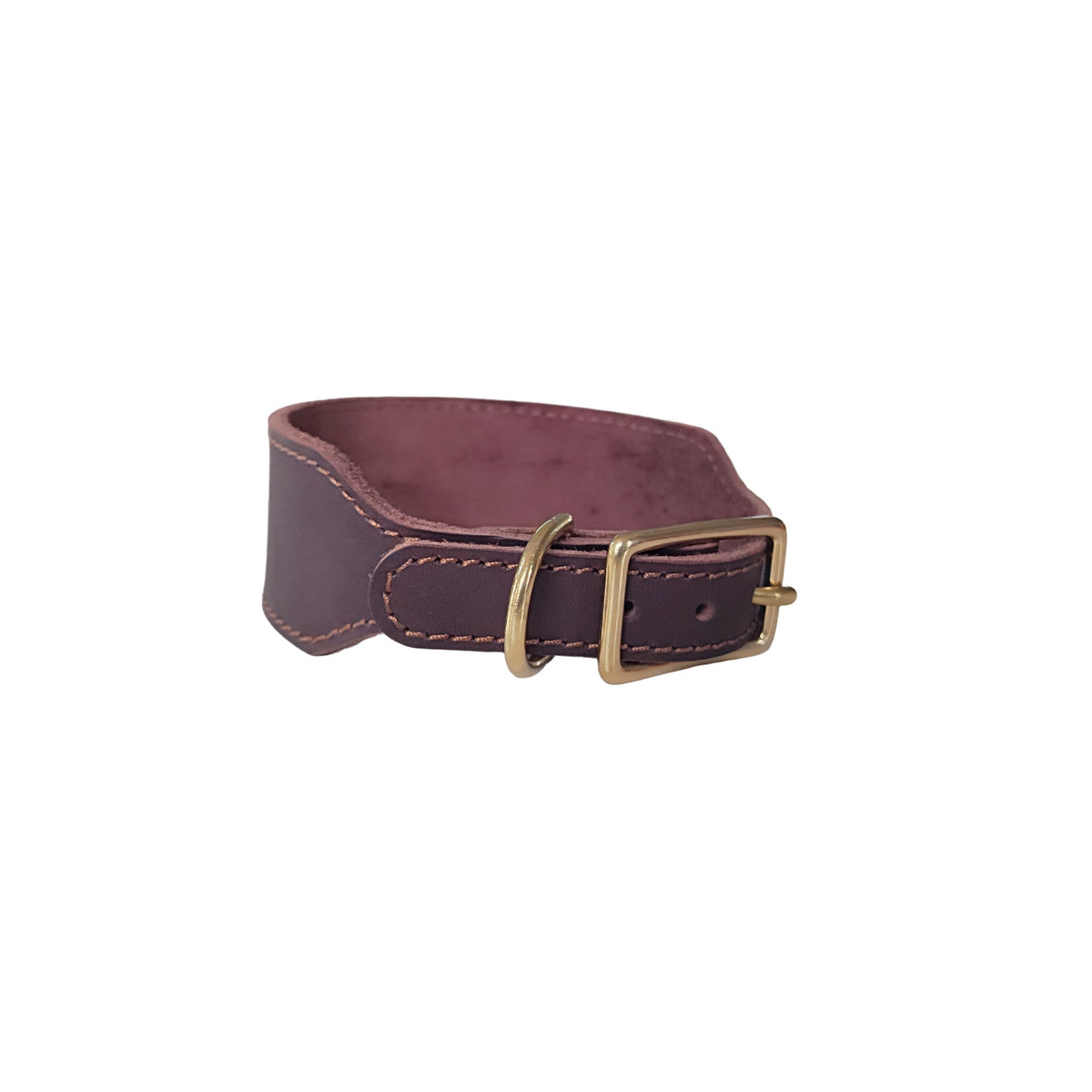 Collar de Galgo Ensanchado Pata-Pata - Capa Superior de Piel de Vaca Premium